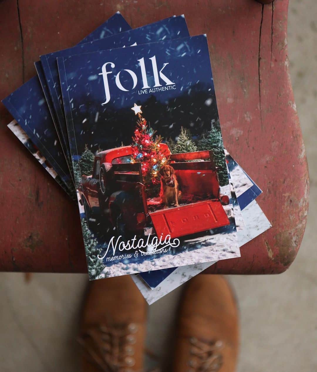 FOLKのインスタグラム：「THE CHRISTMAS ISSUE! The issue is printed and mailed. Order yours ASAP. Christmas is coming way too fast.」