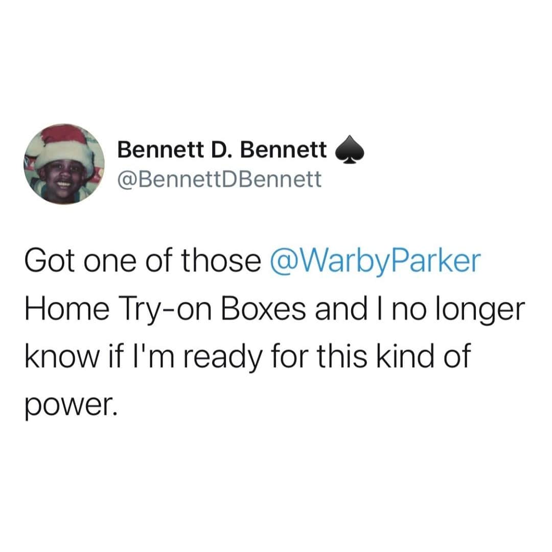 Warby Parkerのインスタグラム：「With great power comes great responsibility 😉👓 #warbyhometryon」