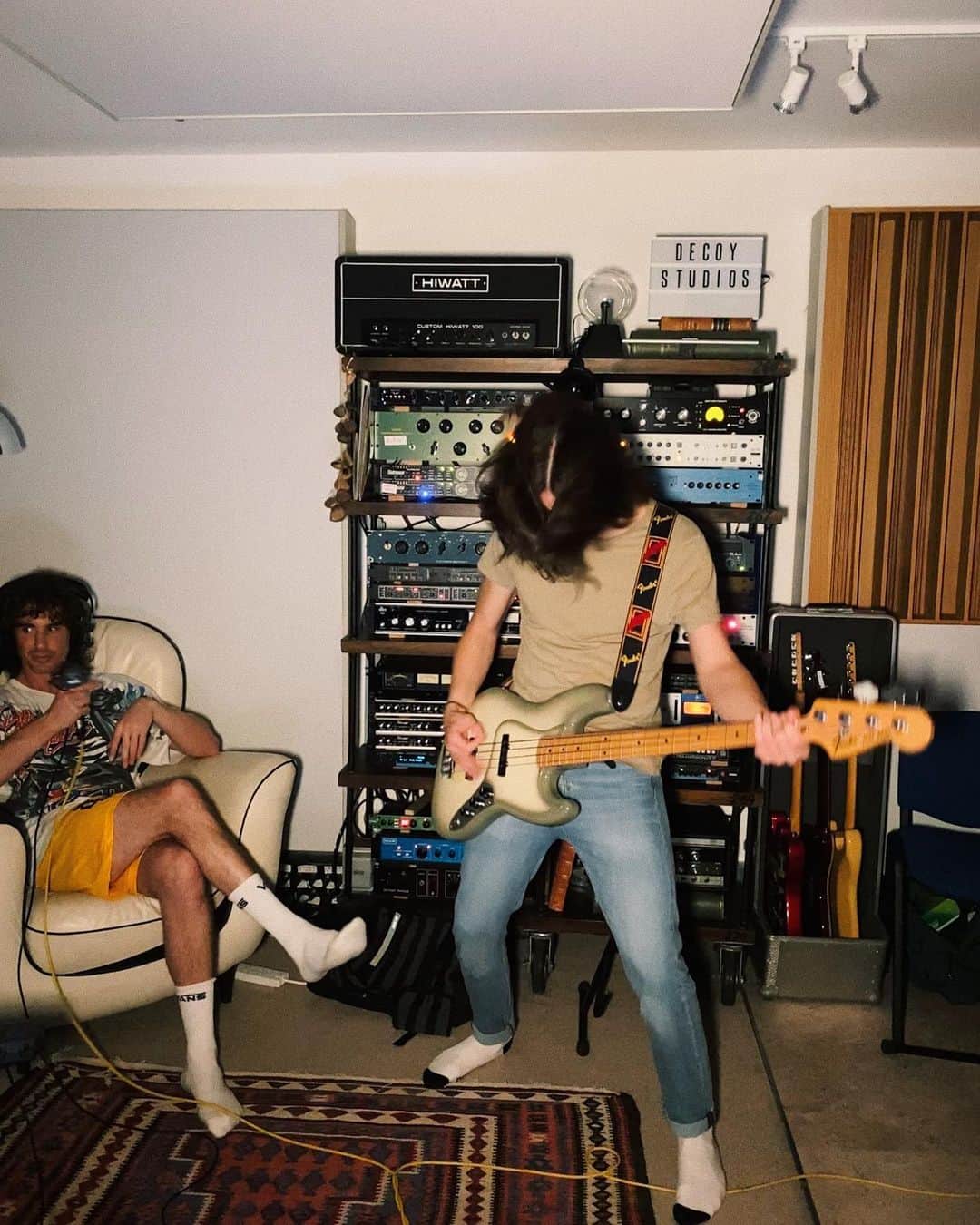 Don Brocoのインスタグラム：「Saturday night at the riff factory」