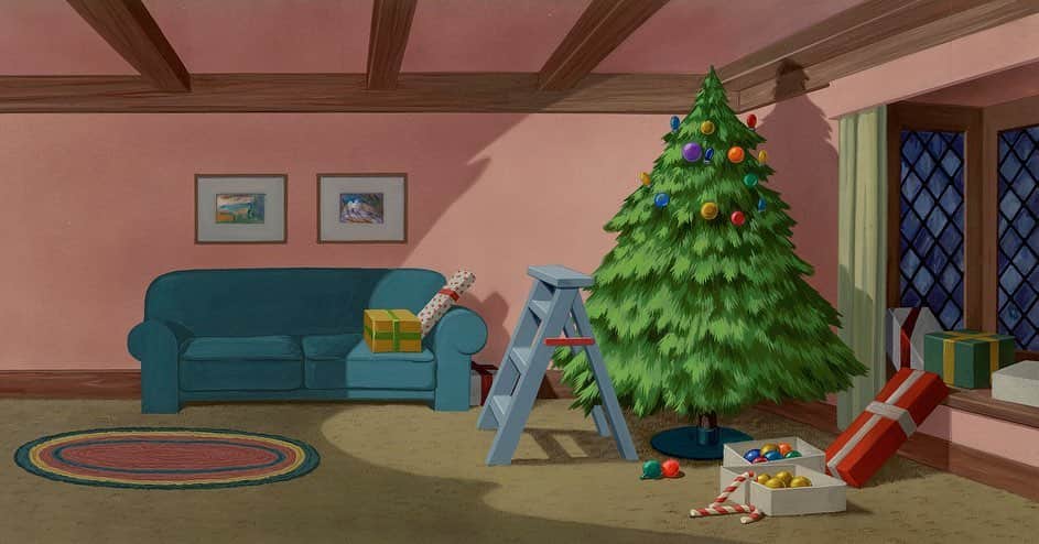 ウォルト・ディズニー・アニメーション・スタジオズさんのインスタグラム写真 - (ウォルト・ディズニー・アニメーション・スタジオズInstagram)「Get a closer look at backgrounds from the 1952 short, "Pluto's Christmas Tree." 🎨: Walt Disney Animation Research Library」12月6日 3時46分 - disneyanimation