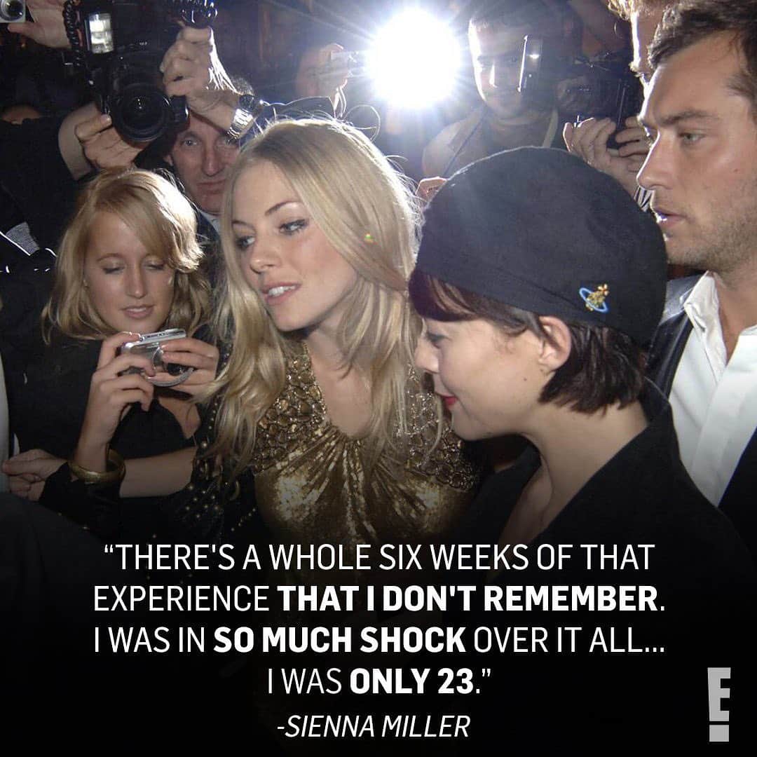 E! Onlineさんのインスタグラム写真 - (E! OnlineInstagram)「After Jude Law had an affair with his children's nanny, his then-fiancée Sienna Miller became the subject of relentless paparazzi.  She reflects on how the ordeal dominated her life at the link in our bio. (📷:C. Uncle/FilmMagic)」12月6日 4時02分 - enews
