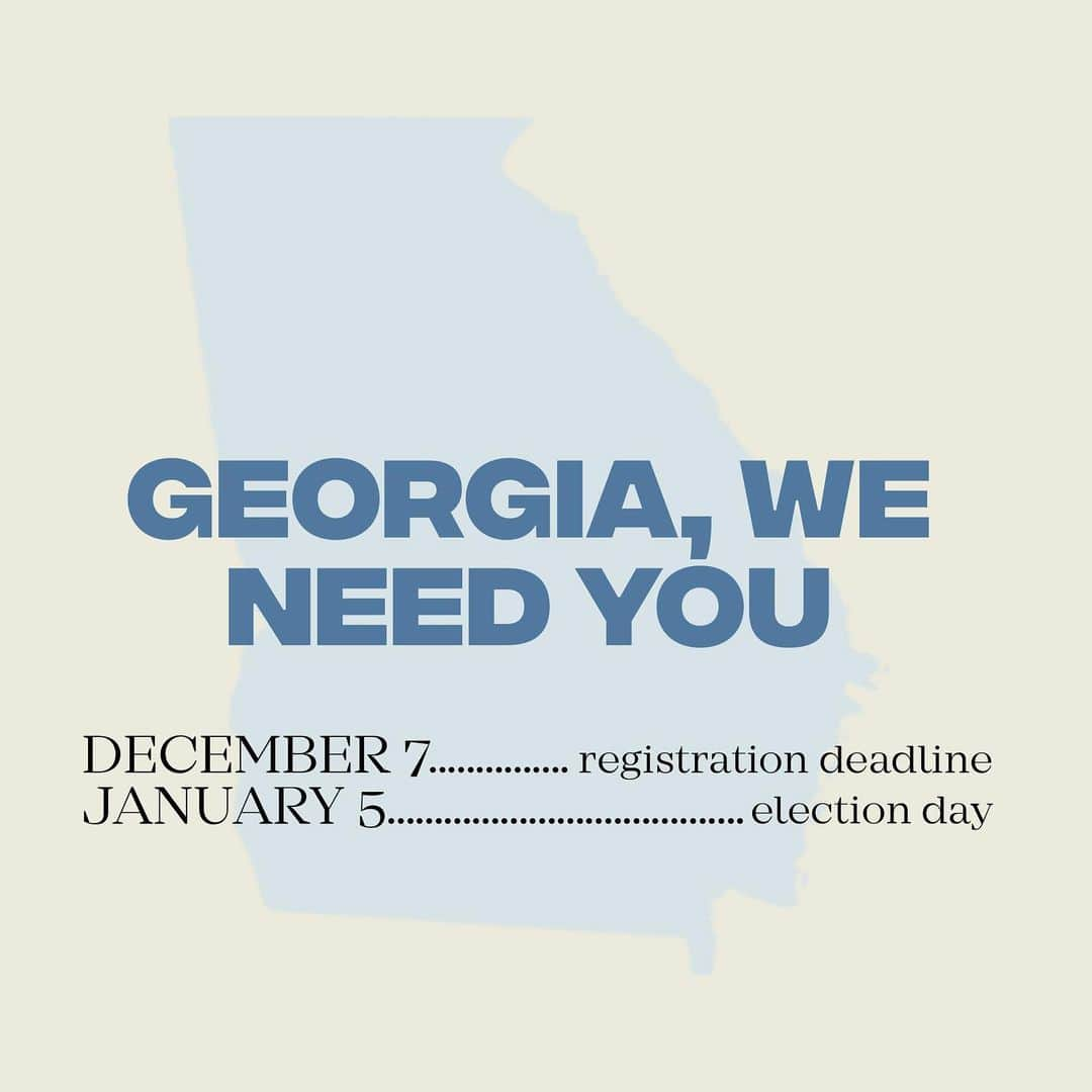 タラジ・P・ヘンソンさんのインスタグラム写真 - (タラジ・P・ヘンソンInstagram)「GEORGIA RESIDENTS 🍑! If you’re 17 years old but will be 18 by January 5th, you CAN vote in the upcoming Senate runoff elections!! Young people will decide the makeup of the Senate, so register to vote by Monday, December 7th! LINK IN BIO. @NAACP_LDF #PreparedToVote」12月6日 4時27分 - tarajiphenson