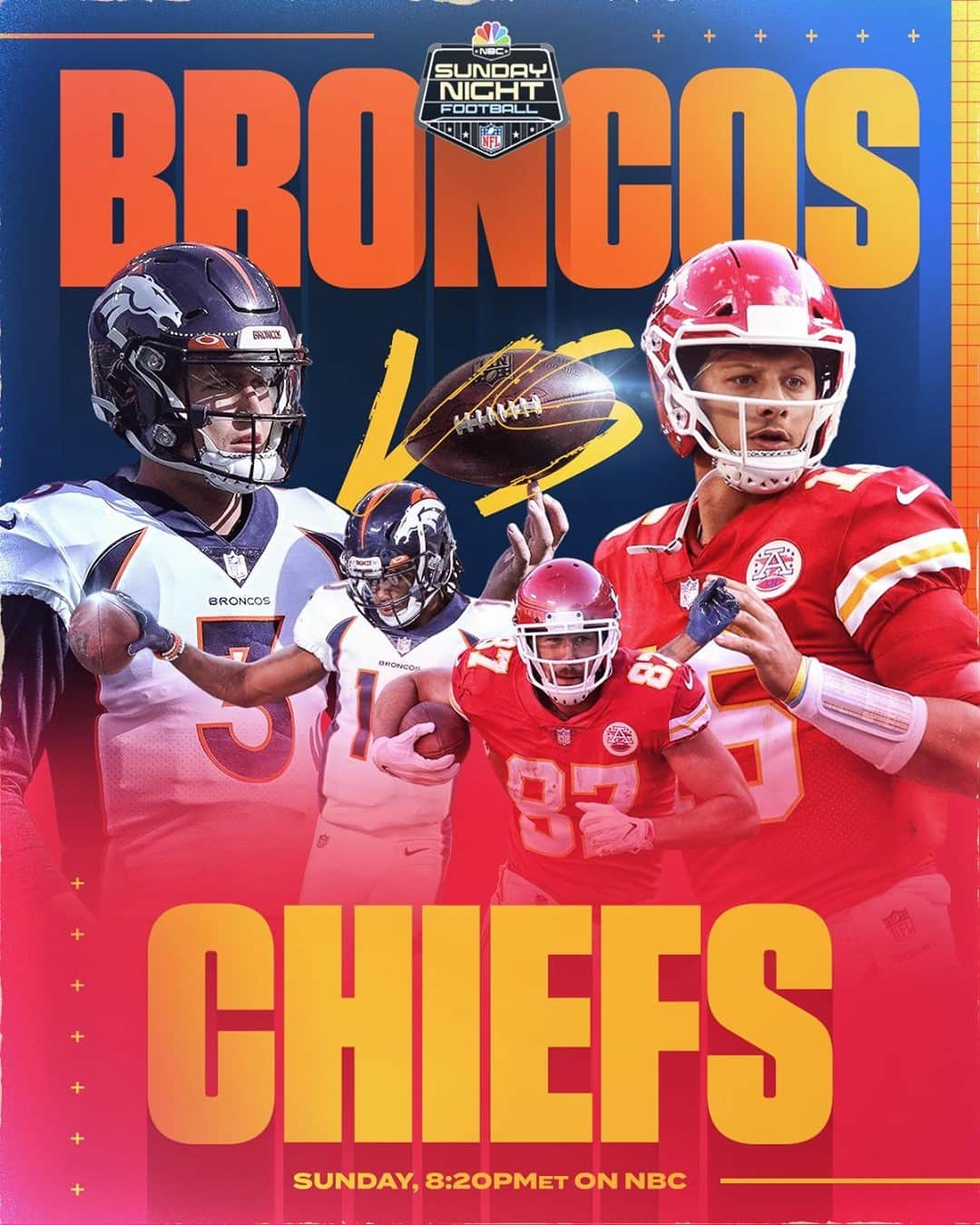 NFLさんのインスタグラム写真 - (NFLInstagram)「AFC West showdown on #SNF! ⁣ ⁣ 📺: #DENvsKC -- Sunday 8:20pm ET on NBC⁣ 📱: NFL app // Yahoo Sports app」12月6日 4時44分 - nfl