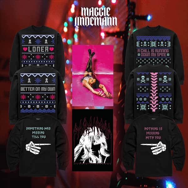 マギー・リンデマンのインスタグラム：「PARANOIA holiday collection is live! link in bio 🎁」