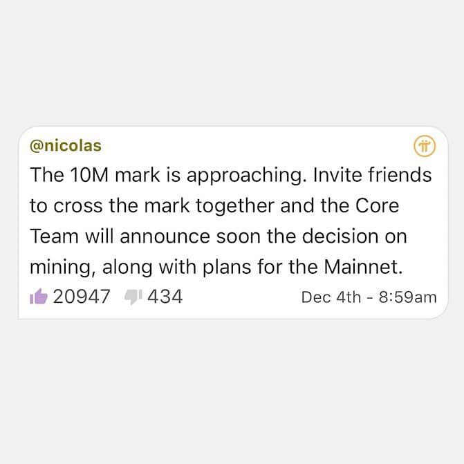 Wikileaksさんのインスタグラム写真 - (WikileaksInstagram)「The 10M mark is coming. Invite friends to cross the mark together and the Core Team will announce soon the decision on mining, along with plans for the Mainnet. π Pi is a new cryptocurrency that you can easily “mine” (or earn) from your phone. You can download the Pi Network App on the AppStore or GooglePlay. All you need is an invitation from an existing trusted member on the network. It’s free! π Invitation code: Beachbob π Is this real? Is Pi a scam? Pi is not a scam. It is a genuine effort by a team of Stanford graduates to give everyday people greater access to cryptocurrency. π For more information visit: minepi.com  #pithefirst#pi1million#pinetwork#minepi#generationpi#cryptocurrency#kryptowährung#gutenrutsch#edeka#tesla#stanford#blockchain#btc#kyc#yale#wsb#wallstreetbets#brexit#robinhood#jimcramer#yahoofinance#investieren#yolo#traderepublic#barrick#gold#miners#minecraft#buythedip#rentenversicherung」12月6日 6時21分 - pisammeln