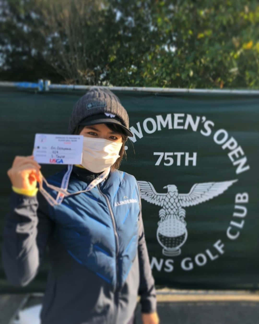 岡山絵里のインスタグラム：「. U.S WOMEN'S OPEN 75TH」