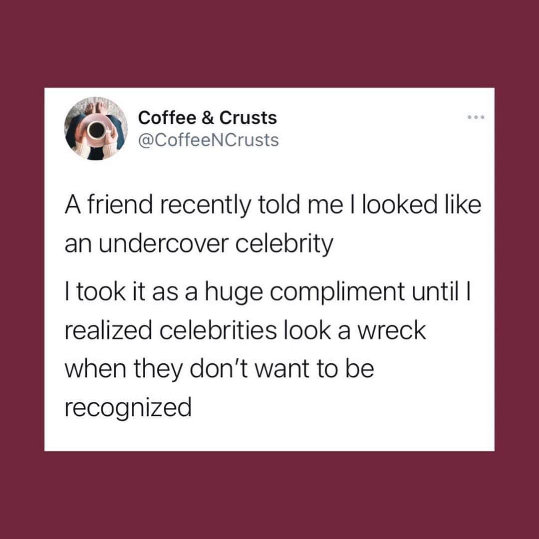アンナ・パキンのインスタグラム：「It is funny because it’s fucking true.  @coffeencrusts I am sorry your friend is kind of a dick. 🖤💜」