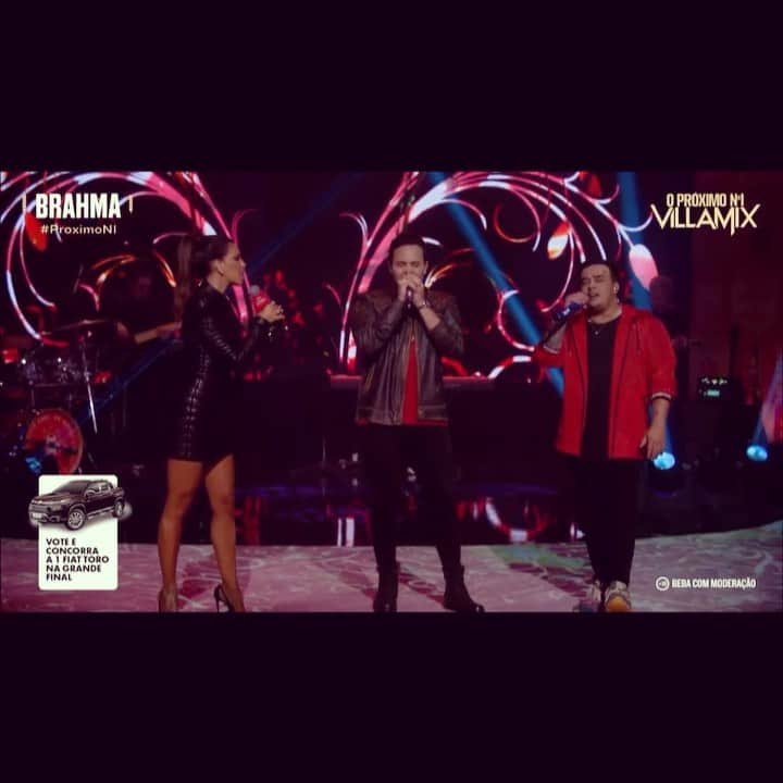 のインスタグラム：「Que noite!!! ❤️🙏🏼 obrigada @matheusekauan por esse momento!  E vocês de casa definiram o último finalista da competição! @carolinemoraisoficial_ vai representar o #TimeMK na grande final.  Chegou a hora de escolher o #ProximoN1 desta temporada, é só acessar brahma.com.br/proximon1. E já anota aí, porque no próximo sábado, dia 12.12, os grandes astros desta temporada: @luansantana @gusttavolima @matheusekarun @osmenotti @lauanaprado, junto comigo  e @liviaandradereal trarão os representantes dos seus times em uma noite histórica. Já pode colocar a @brahmacerveja pra gelar, o duelo final acontece no próximo sábado, ao vivo, no YouTube do @VillaMix e no Multishow! ♥️🍺」