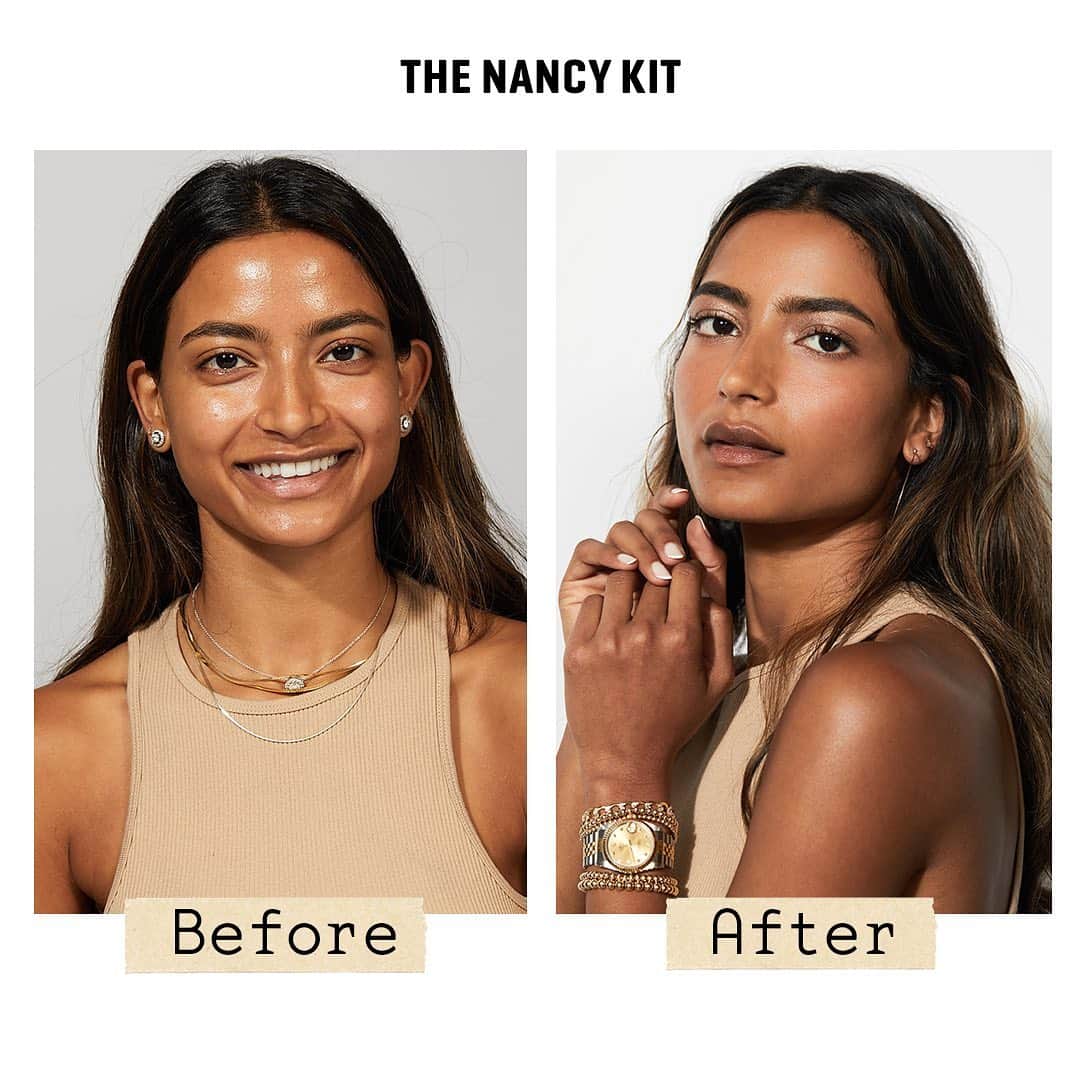 ボビー・ブラウンのインスタグラム：「Just thought I’d share.  The Nancy kit by @jonesroadbeauty makeup by me. Beautiful both ways. She’s wearing the kit ( obvi) and tawny and black mascara. And a few pencils launching in Jan. All available exclusively on jonesroadbeauty.com.」