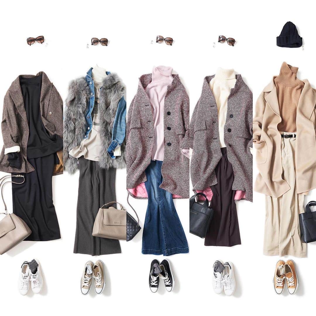 のインスタグラム：「. 【K.K closet 11/27〜12/3までのコーディネートランキング】 . 1）2020-12-01/ スポーティシック 2）2020-11-27/ 自由な気分でレイヤード 3）2020-11-18/  ハンサムなピンクカジュアル 4）2020-11-26/ 偶然の新鮮カラーリング 5）2020-11-30/ 今のムードのキャメルトーン . 今週もどんなコーディネートが登場するかお楽しみに♪ ・ #kkcloset #kkshop #菊池京子 #kyokokikuchi #コーディネート #コーデ #coordinate #code #ranking #ootd #outfit #kotd #カジュアル #style #fashion #ファッション #wear #italy #simple #setup #スウェット #knit #coat #pinkflowers」