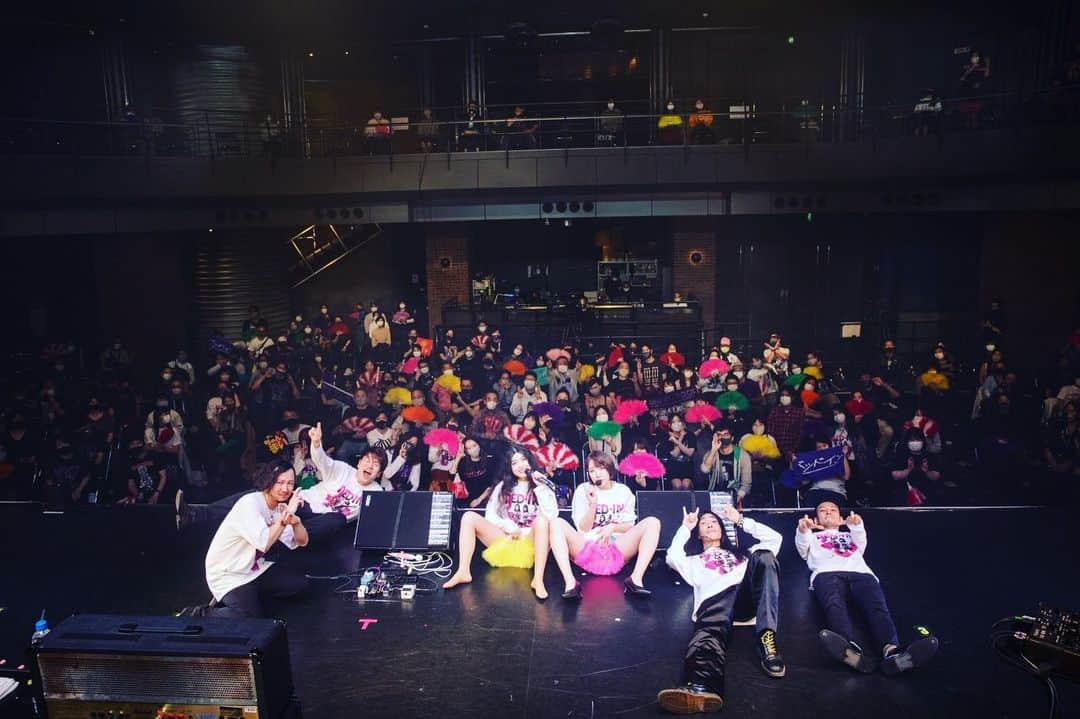 ちゃんまいさんのインスタグラム写真 - (ちゃんまいInstagram)「・ ・ 2020/11/22  TSUTAYA O-EAST ベッド・イン LIVE 2020「〝THIS IS ROCK〟特別公演 〜スペシャル☆バブルナイト〜」 ・ ・ 開催から2週間。 こちらメンバー、スタッフ共に元気びんびん物語！今の所、来てくれた性徒諸クンたちからの感染報告も入っていないので、やっと心が落ち着いたというのが、本音です。 ・ （ちょっとウォンビーロングになるけど、勃ち読みしてもらえたらうれPです🙇‍♀️） ・ ・ ツアー中止、延期を経て、開催すら悩みに悩んだ本公演。 ・ 来てくれた性徒諸クンのみんな 配信で応援してくれた性徒諸クンのみんな 関わってくださった全ての皆様 ・ 改めて、本当に本当に本当にサンクスモニカでございました！ ・ ・ 実は1曲目から感極まってバナナの涙が自然に溢れていて（我慢したけどな）、自分でもクリビツテンギョ〜したんです。強がってたけど、だいぶ限界だったみたい。 ・ ・ ずっとずっと、この日を待っていました。 ・ この日を迎えるにあたって、それぞれに色んな思いがあったと思います。 それでも、今はただ、ヤレてよかった、と心の底から思っています。そう思わせてくれたのも、みんなのおかげです。 ・ 配信組のみんなの気持ち、ちゃん届いてるから安心パパしてね。どうか会いに行けなかったと悲観せず、正しい判断をしたこと、誇りに思ってください。かならず、かならず、各地にもおギグしに行くからね。 ・ 感染対策に協力してくれたおナマ組のみんなも、BGMになれる権のみんなにも、感謝顔射の気持ちしかありません。みんなの顔が見れて、会えて本当に本当にマンモスうれPかった…！ ・ スタッフさんの協力のもと、万全の対策、体制で行ったワンマン●でしたが、多少なりともみんなに何かあったらとソワソワしていたし、来てくれた性徒諸クンたち自身も、この２週間、不安な思いもあったんじゃないかなと思います。 ・ “命がけ”というと大袈裟かもしれないけど、こんな状況下の中、会いに来てくれて本当に本当にサンクスモニカでした。 ・ こんなことを考えずに、おギグに来られるような日がくることを切に願いながら… ・ ・ ベッド•インは立ち止まらずに、高めのヒールで走ります。肩パッドで風切りながらね。 ・ ジュリセン振れば、未来は明るいよ〜！！ そんな明るい未来の為にも、お互い生き延びましょう。 ・ これからも地獄の果てまでのお突き合い、シクヨロでございます。 ・ ・ DAISUKI!な性徒諸クンへ あなたのちゃんまいより♡ ・ ・ #ベッドイン #japanese #sexy #idol #live #sg #sgguitar #guitarist」12月6日 12時28分 - dakko_shite_cho3