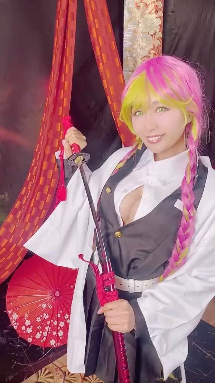 のインスタグラム：「#鬼滅の刃 #恋柱 #甘露寺蜜璃 #lalasweet撮影会 #鵜飼りえ　  @うかい」