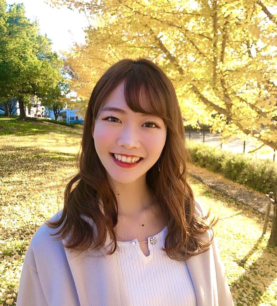 齋藤佳穂のインスタグラム：「イチョウの絨毯💛  本日投票最終日となりました💛 約1か月間、 #かポチ 投票にお付き合いいただきありがとうございます🙇🏻‍♀️💞  本日も投票 #かポチ よろしくお願いします🙏❣️  #投票 #投票お願いします #イチョウ #銀杏並木 #銀杏 #イチョウ並木 #公園 #公園コーデ #公園フォト #公園散歩 #黄色」