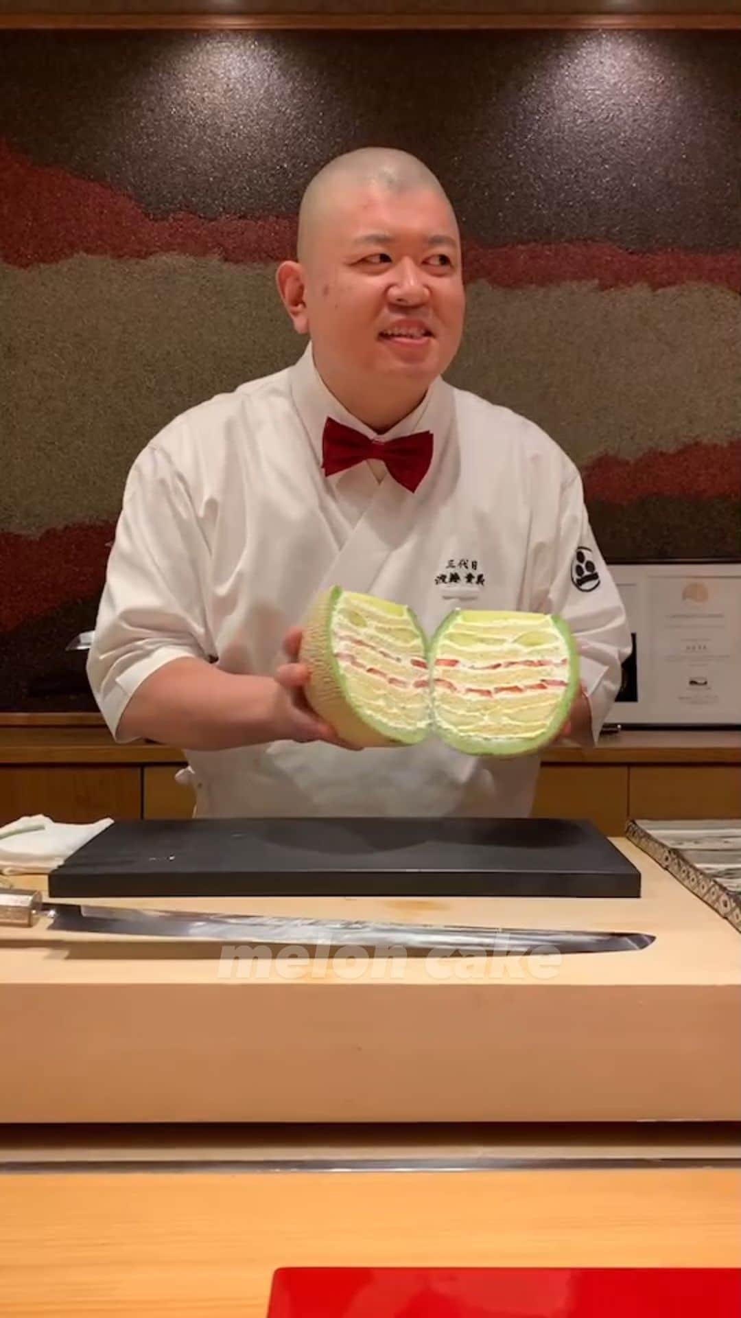 のインスタグラム：「This is melon cake」