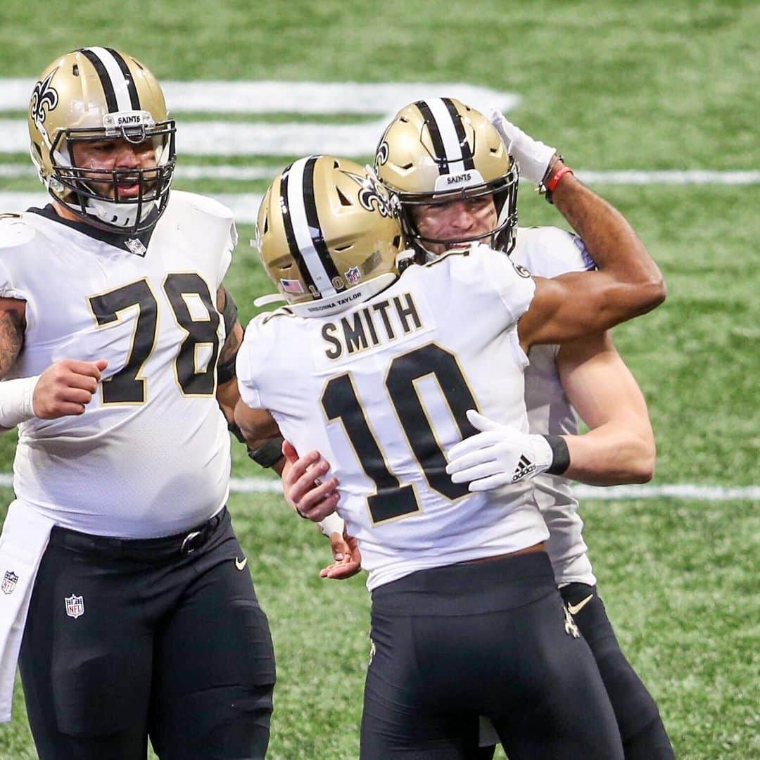 ニューオーリンズ・セインツさんのインスタグラム写真 - (ニューオーリンズ・セインツInstagram)「A 43-yard run by @ts_hill leads to the first passing TD of his career: a 15-yard strike to @4ongo 🙏  #SaintsGameday 🔁: @NFL 📺: FOX」12月7日 3時47分 - saints