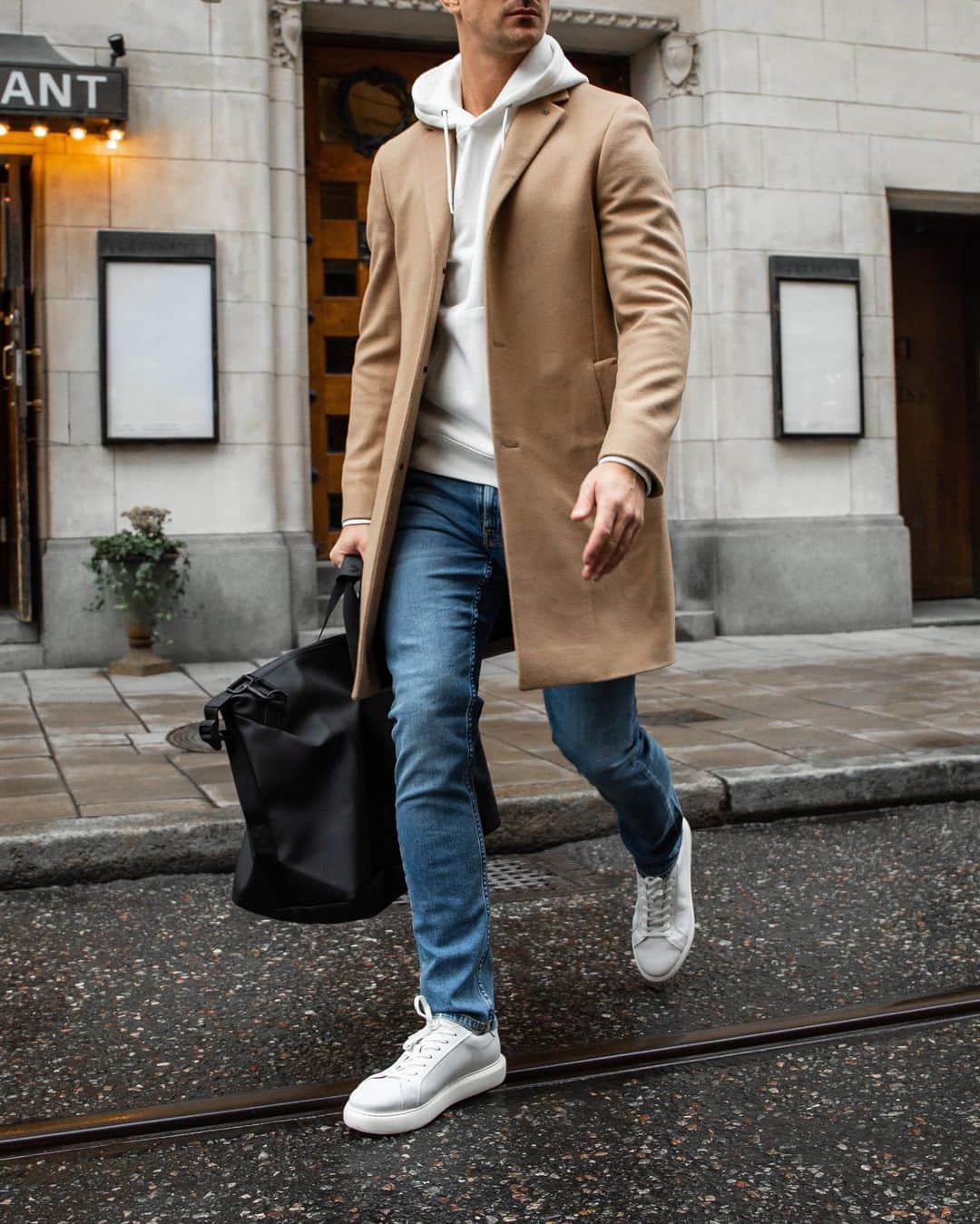 Men Withのインスタグラム：「#ad @nlymancom Coat and Hoodie outfits are 🔥!  Shop more styles like this at @nlymancom  Tap the photo shop this outfit right away!」