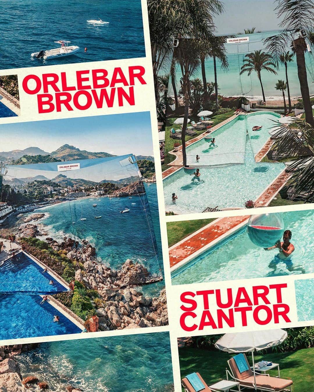 オールバーブラウンのインスタグラム：「Add two new photographic prints to your swimwear collection with our @StuartCantorPhotography Bulldog swim shorts. ‘Marbella Club Days’ & ‘Sicilian Summer’ are dreamy pastel depictions of the @marbellaclubh poolside and @belmondvillasantandrea. Tap to shop.  #DoseOfSun #OrlebarBrown #OBsAroundTheWorld」