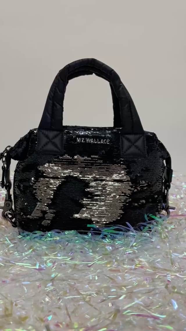 MZウォレスのインスタグラム：「Two of our favorite styles got a festive (limited edition!) upgrade thanks to two-tone sequins, just in time for the holidays. Head to the link in our bio to shop & check back tomorrow for another reveal.」