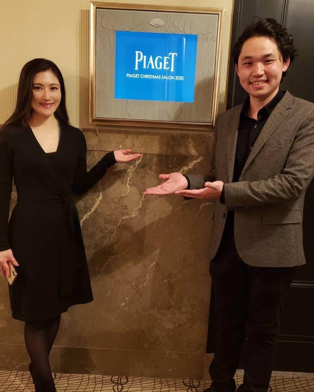 のインスタグラム：「@piaget #piagetchristmasconcert with wonderful pianist @ryomatakagi 💐 ピアジェ様VIPコンサート 色々と目の保養になりました☺️ @cico_ina 🥰」