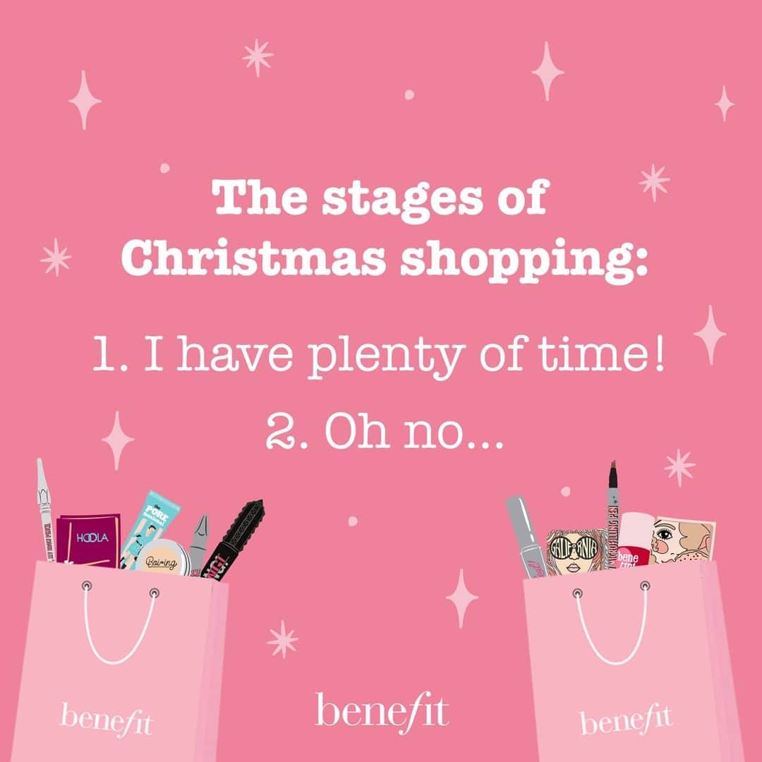 Benefit Cosmetics UKさんのインスタグラム写真 - (Benefit Cosmetics UKInstagram)「Psst, incase you didn't know, there's just 19 days 'til the big day 😬  Head to the link in our bio to shop all things festive 😍🎁」12月6日 21時00分 - benefitcosmeticsuk