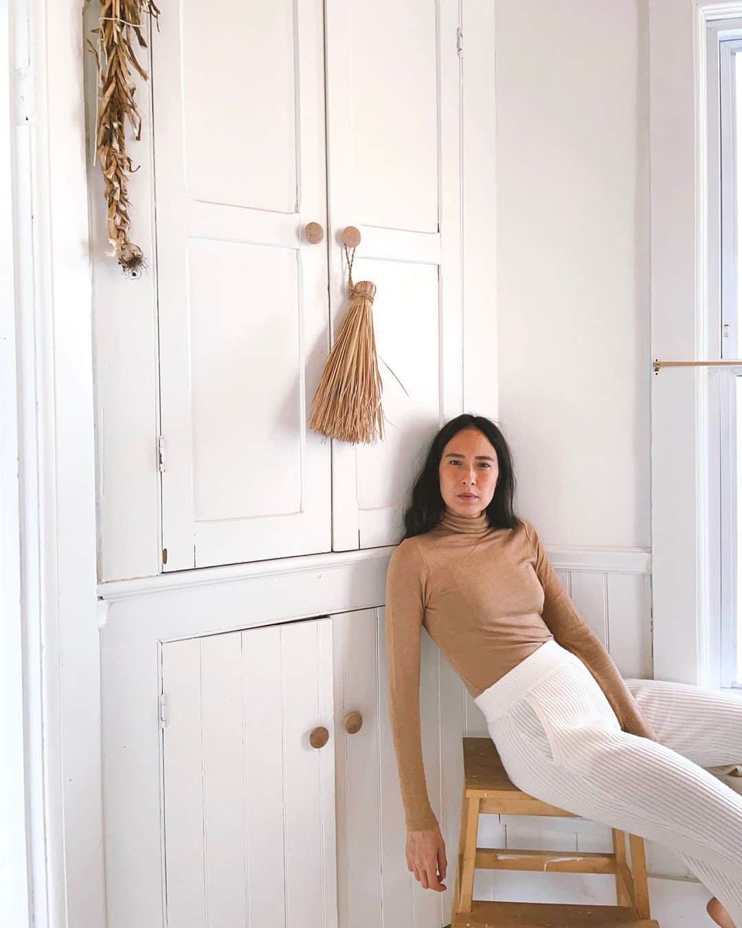Club Monacoのインスタグラム：「This season we're all about a clean slate. @brass_tacks embraces a neutral color palette for winter in our Julie Turtleneck . #FriendsOfClub」