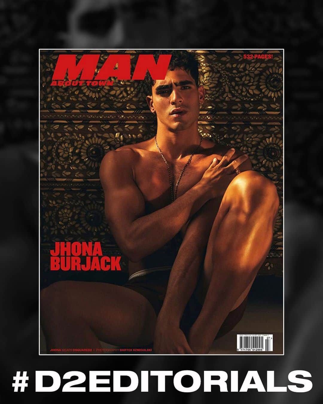 ディースクエアードさんのインスタグラム写真 - (ディースクエアードInstagram)「#D2Editorials: @jhona_burjack wears #dsquared2 on the cover of @_manabouttownuk #D2FW20  Photographer @smiggi Stylist @kieranfenney」12月7日 4時46分 - dsquared2