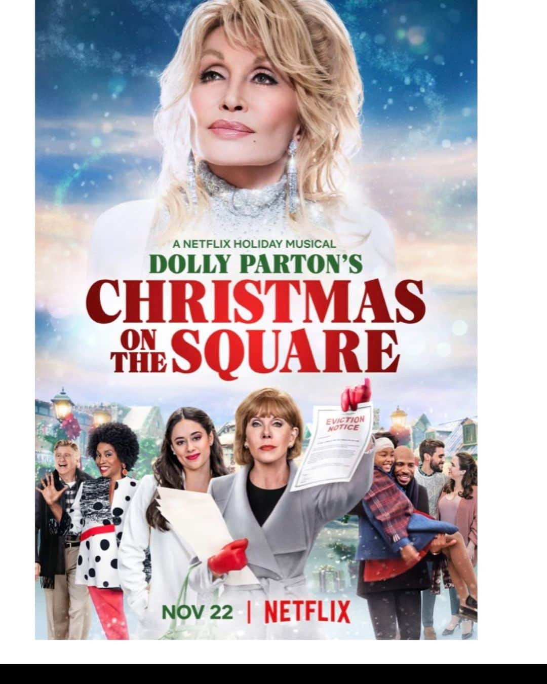 コリン・オドナヒューのインスタグラム：「Everyone, @dollyparton and Christmas! What’s not to love. Please watch my pals @marylanehaskell and @dollyparton on @netflix now!!」