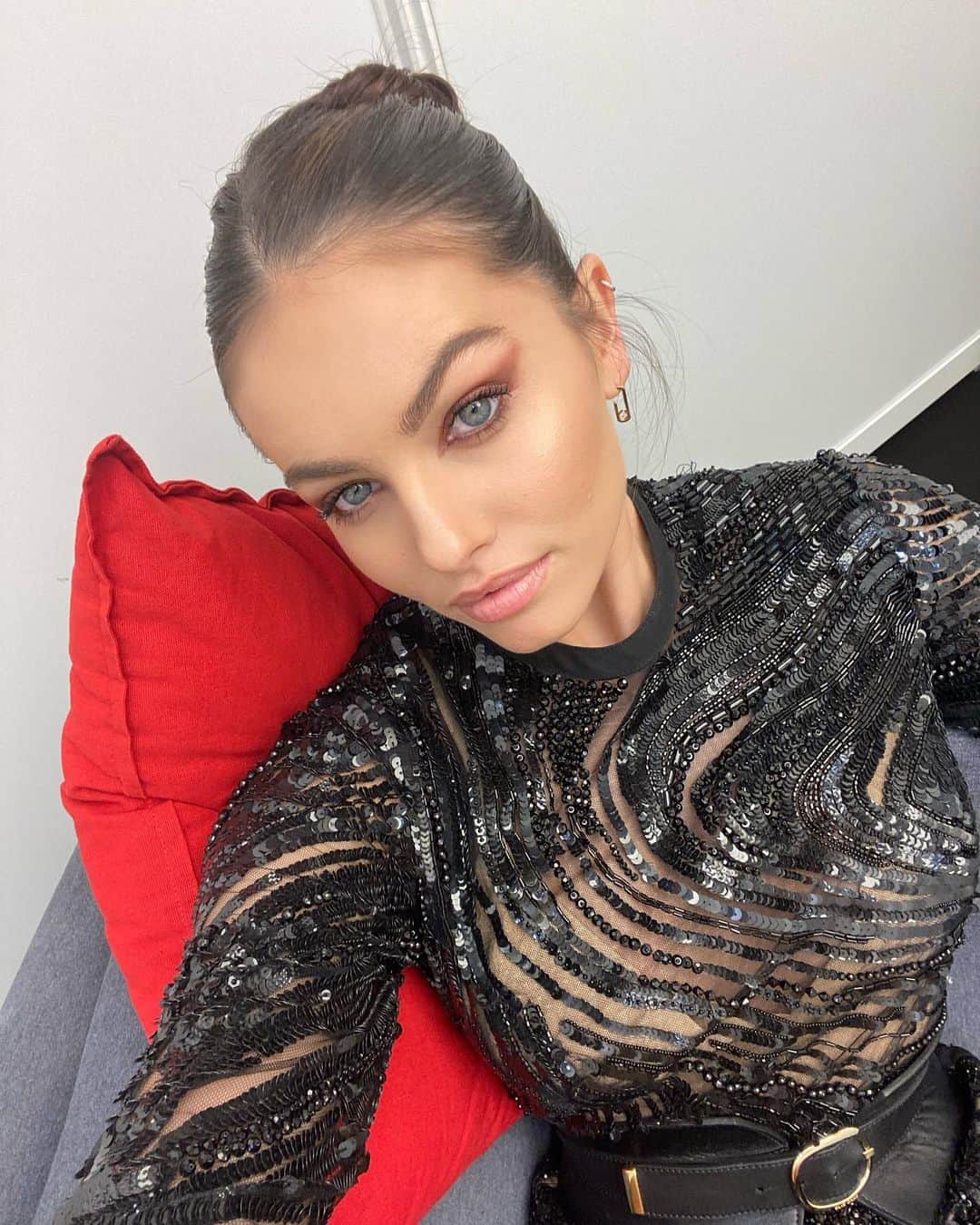 ティラーヌ・ブロンドーのインスタグラム：「Thank you NRJ  for having me yesterday !!! ❤️❤️❤️❤️❤️」