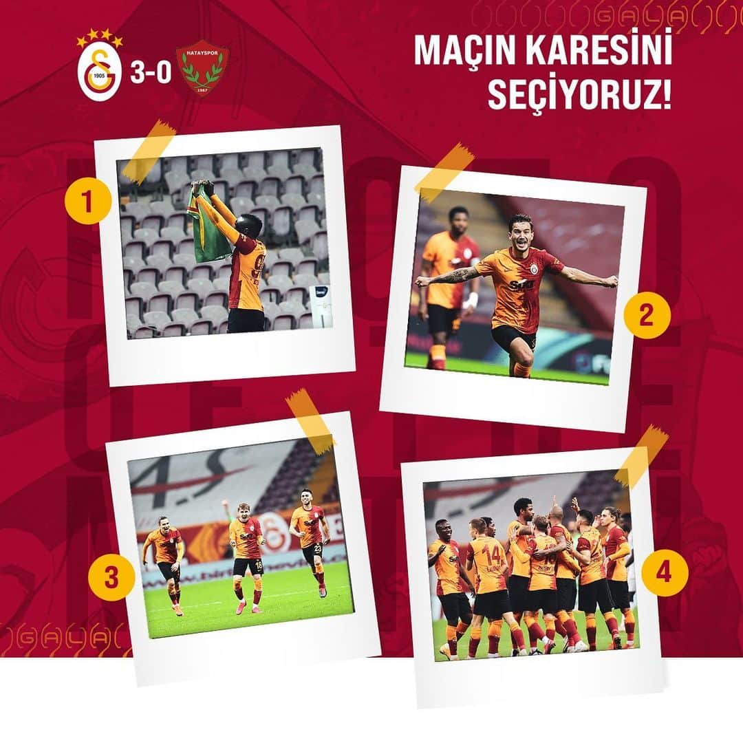 ガラタサライSKさんのインスタグラム写真 - (ガラタサライSKInstagram)「📸 #Galatasaray - Atakaş Hatayspor karşılaşmasının karesi sizce hangisi? ❓🤔  #GSvHTY」12月7日 0時40分 - galatasaray