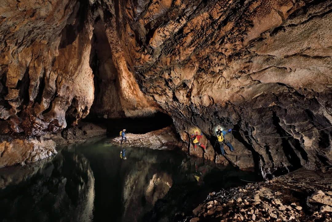 ナショナルジオグラフィックさんのインスタグラム写真 - (ナショナルジオグラフィックInstagram)「Photo by Robbie Shone @shonephoto / Postojna jama (cave) is a 24,340-meter-long karst cave system near Postojna, in southwestern Slovenia. It is the second longest system in the country as well as one of its top tourism sights. The caves were created by the Pivka River. Here, Pivka and the Black jama are the final two caves along the subterranean river before it  disappears and resurfaces in the Planina jama.」12月7日 0時37分 - natgeo
