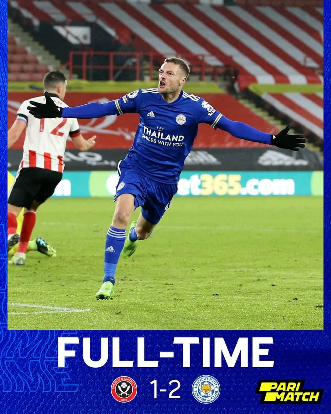 レスター・シティFCさんのインスタグラム写真 - (レスター・シティFCInstagram)「Vardy wins it for the Foxes late on! 🙌  Full-time sponsored by @parimatch ⏱  #ShuLei • #lcfc • #PL」12月7日 1時11分 - lcfc