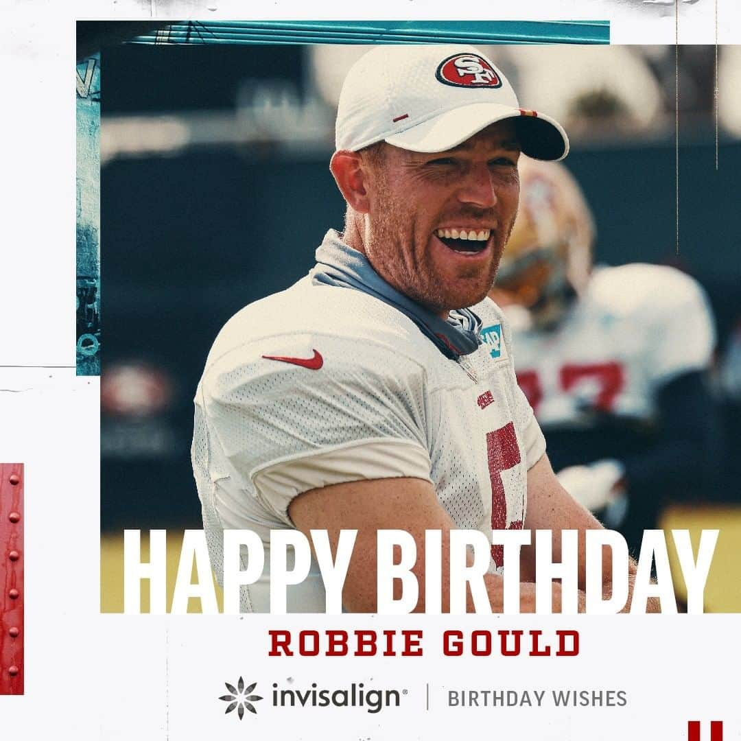 サンフランシスコ・フォーティナイナーズさんのインスタグラム写真 - (サンフランシスコ・フォーティナイナーズInstagram)「Happy birthday @robbiegould09!🎉 Give him the gift of a #ProBowlVote 🎁」12月7日 2時00分 - 49ers