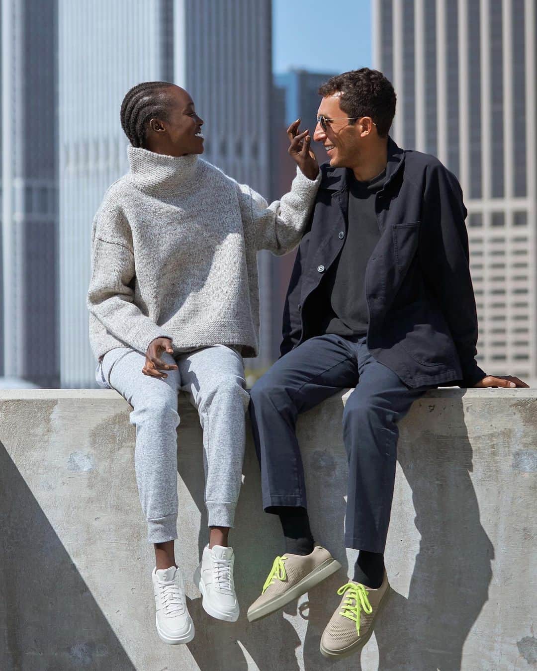 Cole Haanのインスタグラム：「The couple that sneakers together, stays together. Check out new GrandPrø styles for him, for her, for everyone.」