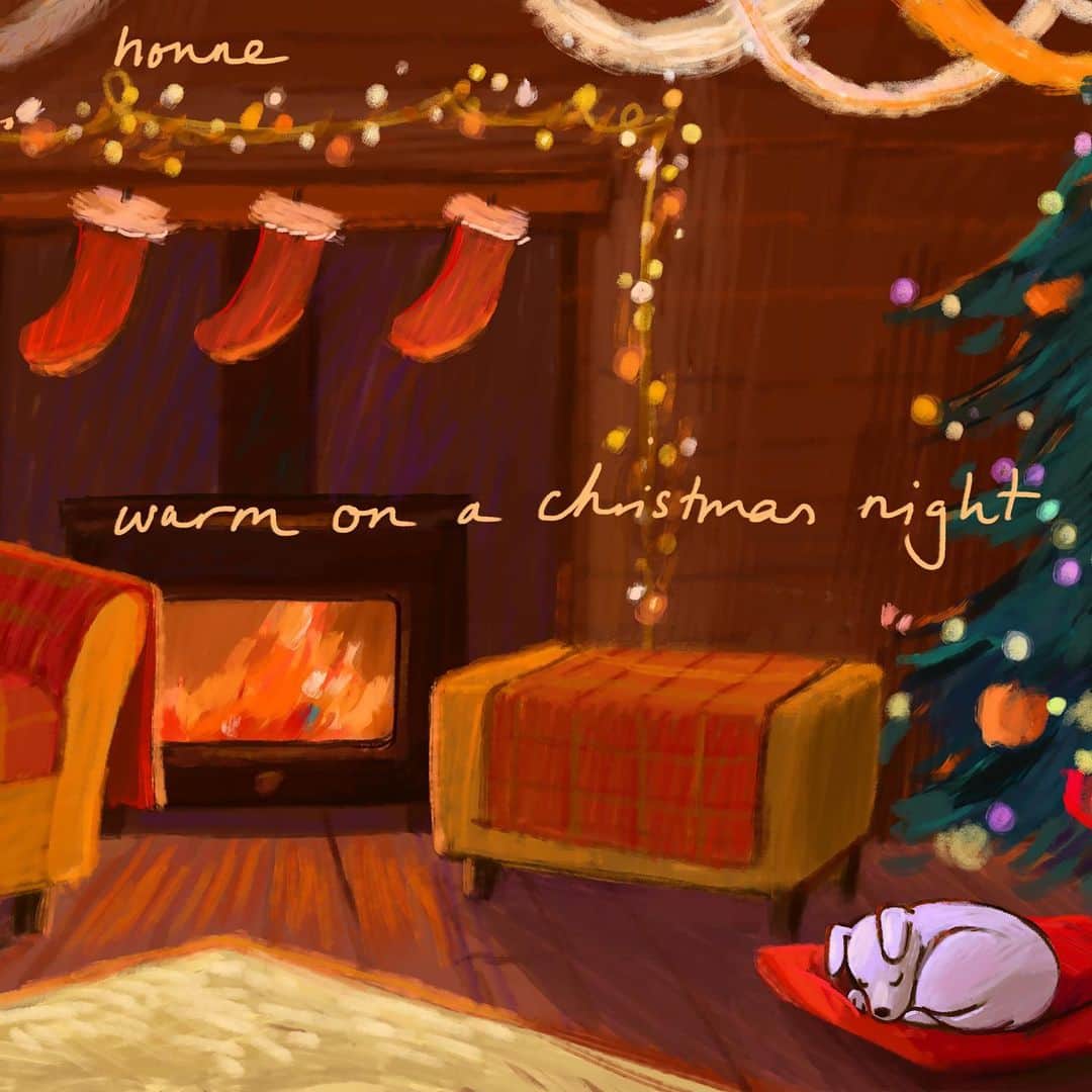 ワーナーミュージック・ジャパン洋楽さんのインスタグラム写真 - (ワーナーミュージック・ジャパン洋楽Instagram)「【HONNE】 HONNE（ホンネ）が贈る暖かなクリスマス・ソング！デビュー・アルバム表題曲であり自身の代表曲でもある「ウォーム・オン・ア・コールド・ナイト」のクリスマス・バージョンとなる「ウォーム・オン・ア・クリスマス・ナイト」をリリース‼️🎄✨  HONNEらしいほっこりするイラストのジャケット写真も好評です🥰 #honne #christmas」12月7日 13時49分 - warnermusicjp_intl