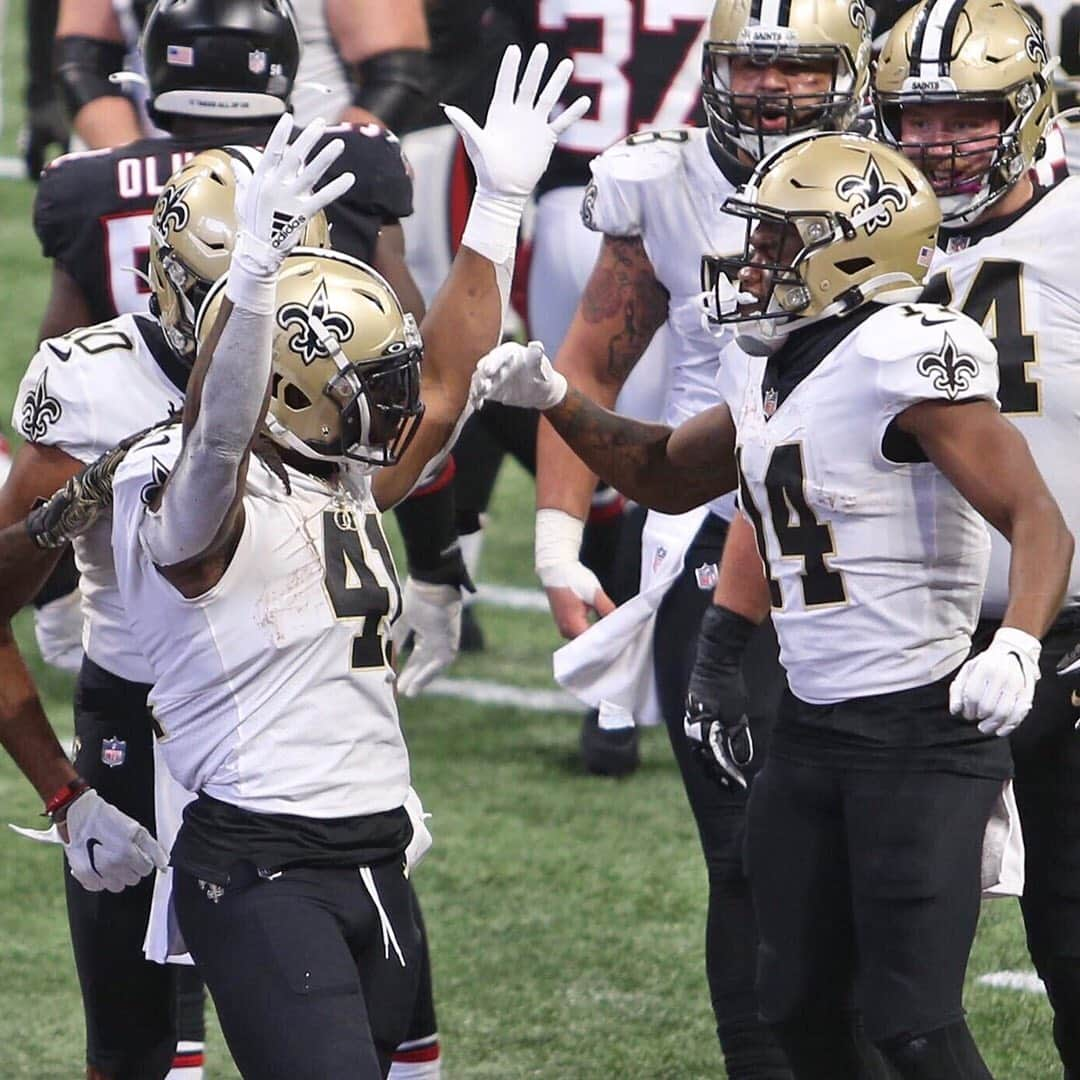 ニューオーリンズ・セインツさんのインスタグラム写真 - (ニューオーリンズ・セインツInstagram)「TOUCHDOWN @alvinkamara 🙌  #SaintsGameday 📺: FOX」12月7日 5時10分 - saints