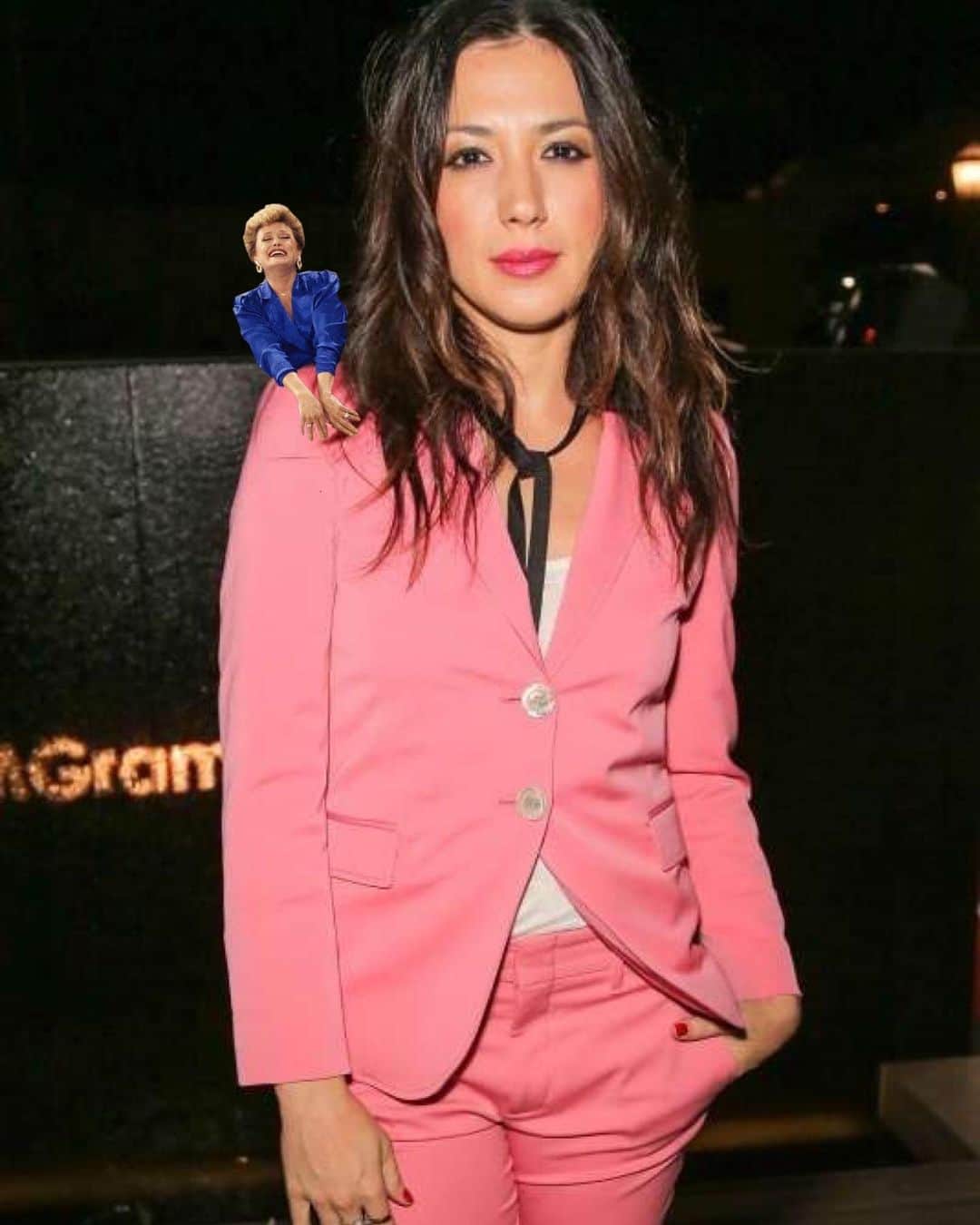 ミシェル・ブランチのインスタグラム：「Inspired by @elizabethbanks Hanks On A Banks (think Elf on A Shelf) I bring you...Blanche on a Branch 🎄」