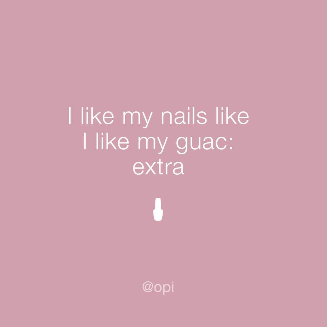 OPIさんのインスタグラム写真 - (OPIInstagram)「Especially during the holidays 💅  #ColorIsTheAnswer #OPIObsessed #Nails #NailSwag #Funny #NailQuote #Meme #NailPolish⁠ #NailTech #Relatable #Mani #Manicure #Color #extra #guac」12月7日 5時54分 - opi