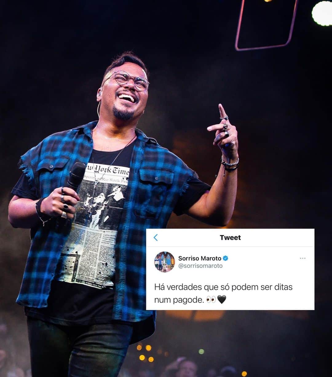 Sorriso Marotoのインスタグラム：「Quem nunca mandou aquuuele áudio pra aquela pessoa no nosso show?! 👀 Comenta aqui: qual trecho de música era?   📷 @ovitorbranco」
