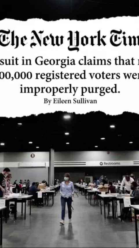 ロザリオ・ドーソンのインスタグラム：「Monday, Dec 7th is the last day for 198,000 purged Georgian voters to re-register/new voters to register to vote for Georgia’s Senate run-off election on Jan. 5th, 2021.」