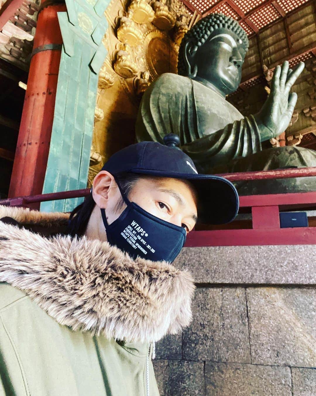 窪塚洋介のインスタグラム：「WTAPS in 東大寺＆吉野山」