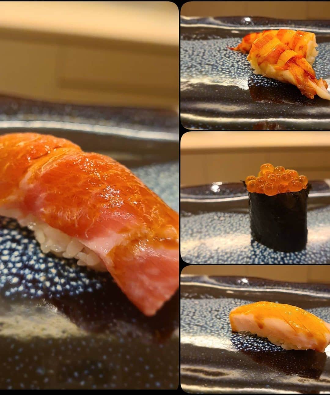 今堀恵理さんのインスタグラム写真 - (今堀恵理Instagram)「福島区の『鮨みずどり』  @sushi_mizudori さん  に行ってきました キレイなお店です😘  コース13000円(税、サ別) を食べたよ  あて+鮨12貫 ・10種類の刺身 ・鱈の白子ときのこのあんかけ ・金目鯛の塩焼き ・セコ蟹 ・赤だし 握り ・はりいか ・平目の昆布締め ・あじ ・白海老 ・こはだ ・漬けマグロ ・さわら ・車海老 ・大トロ ・いくら ・北海道の馬糞雲丹 ・穴子 ・玉  シャリはパラっとしててスッキリしてます。どのネタにも綺麗に合わせたシャリでした😋 大将も感じの良い方で、また行きたいと思ったよ～✨  @3aya11　ちゃんプロデュースのピアスの  @eclisia_official　の新作を着けてます 天然石のペリドットがゆれて綺麗だよ❤️  #鮨みずどり #鷺洲グルメ #大阪グルメ #eclisia #ペリドット #pr」12月7日 8時18分 - eriimahori