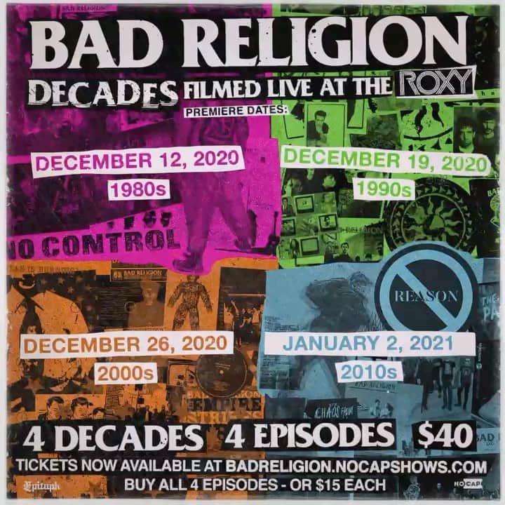 のインスタグラム：「First episode, The ‘80s, this Saturday! You might want to roll up the good rug and tuck away the breakables while there’s still time! #BRDecades #BR40 link in bio」