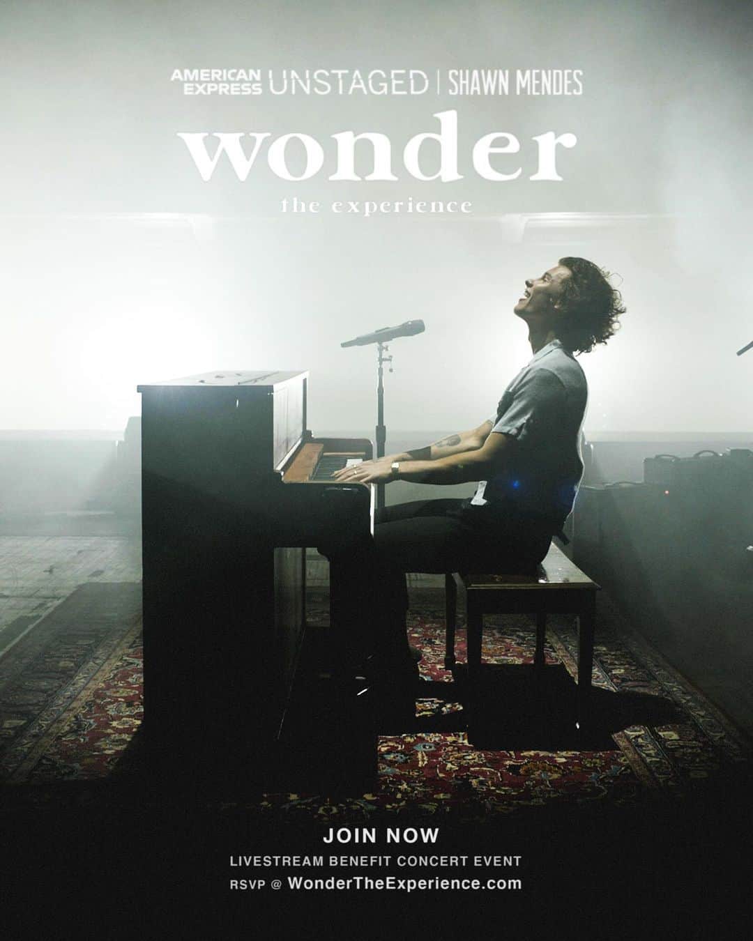 ショーン・メンデスのインスタグラム：「#WONDERTHEEXPERIENCE starting now https://wonder.lnk.to/theexperience」