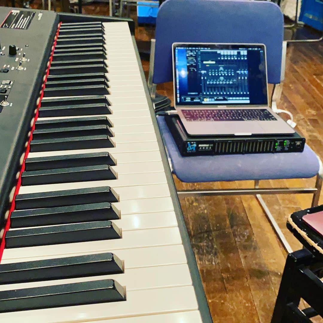 ただすけのインスタグラム：「セッティング完了〜！ #yamaha #cp88 #matrichalo #2882」