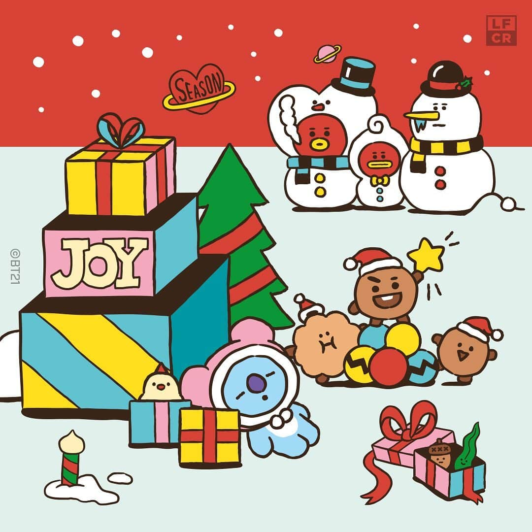 BT21 Stars of tomorrow, UNIVERSTAR!さんのインスタグラム写真 - (BT21 Stars of tomorrow, UNIVERSTAR!Instagram)「The magic is in the air.✨ <Holiday in BT21 Town> Theme ⠀ It’s finally that time of year! ❄️ BT21 are out and about, prepping for the holidays. ⠀ Visit LINE FRIENDS CREATOR now, to design your own holiday season products! > Link in bio ⠀ #BT21 #holiday #party #partytime #winter」12月7日 11時02分 - bt21_official