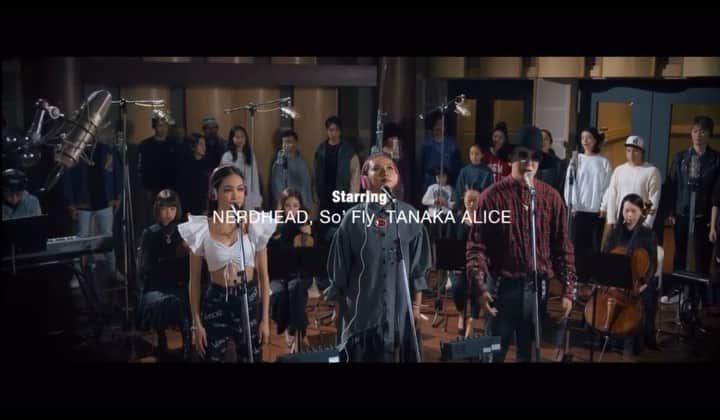 TANAKA ALICEのインスタグラム：「Atlas Studio Session Live  Starring NerdHead, So’fly and Tanaka Alice  “Someday ~Girlz and Boyz” Now On YouTube」