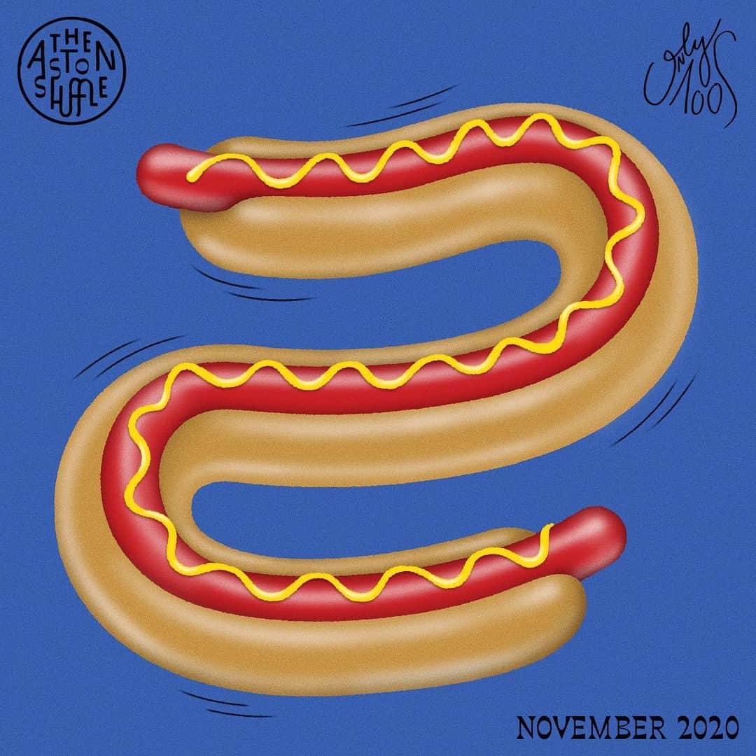 ジ・アストン・シャッフルのインスタグラム：「Never 2 late for Nov! New @itsonly100s - link in bio!」