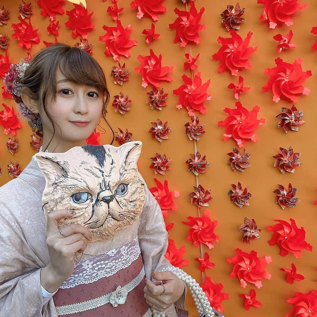 星空もあのインスタグラム：「オタク人妻と浅草巡り😽 私は天にぃカラーのピンクで人妻はヤマさんカラーの緑💗💚 天気がめちゃくちゃよくて最高でした！ お着物とヘアメはkesaさん(@kesatokyo_official) 可愛くしてくれてありがとうございました🥰  #AV女優 #浅草デート #浅草着物レンタル #kesatokyo #写真以外ではちゃんとマスクしてますよ #甘酒2杯飲んだ #ヒートテック丸見え #今年ももう終わるね」