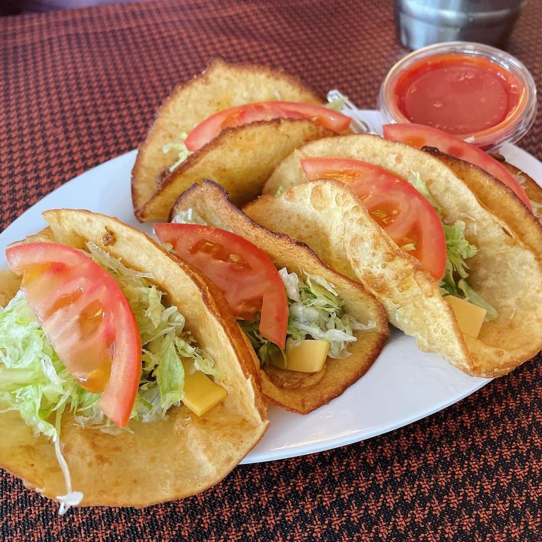 深瀬智聖のインスタグラム：「美味しかった…🥺 あと100個くらい食べたい。。　 🌮🌮🌮  #タコス #タコス専門店メキシコ」
