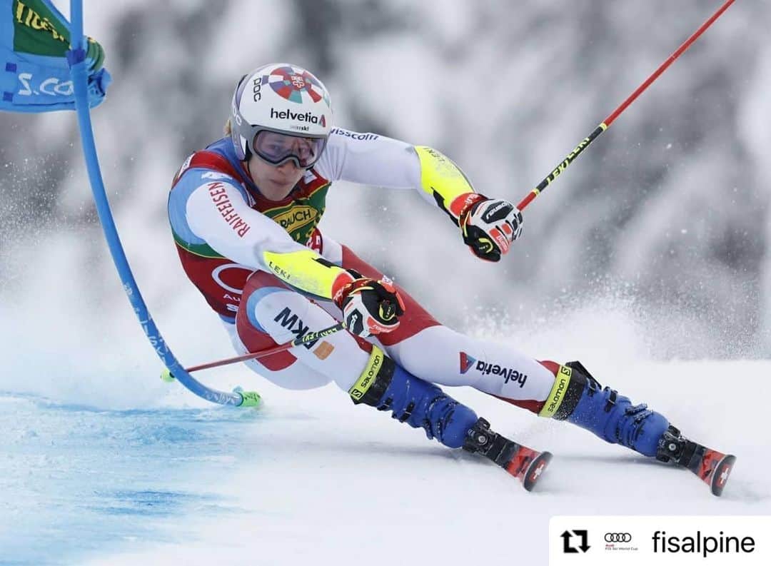 Descenteのインスタグラム：「Marco on the podium again! Twice in one weekend, three times straight since the start of the season is way too impressive⛷🥇🥉🔥 .  #Repost @fisalpine with @make_repost ・・・」
